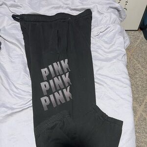 PINK black jogger sweatpants